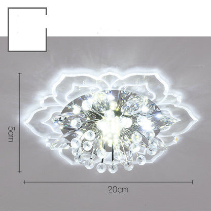 Elegant Entryway/Hallway Mini Crystal Lamp