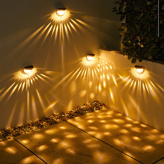 New Solar Light and Shadow Effect Night Light