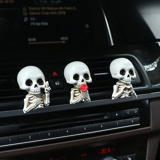 3PC Halloween Skull Car Vent Clips