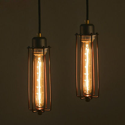 Vintage Industrial Black Iron Pendant Light