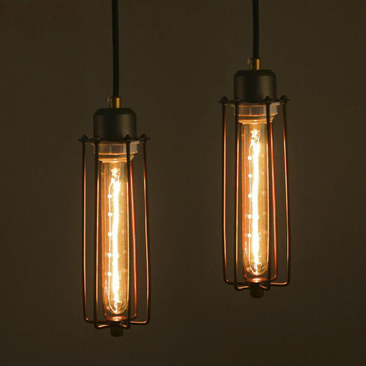 Vintage Industrial Black Iron Pendant Light