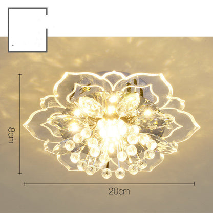 Elegant Entryway/Hallway Mini Crystal Lamp