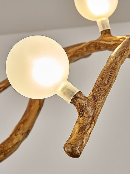 Zen Japanese Wabi-Sabi Tree Branch Chandelier