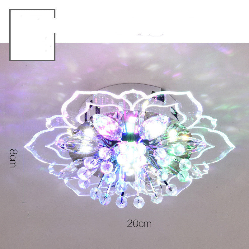 Elegant Entryway/Hallway Mini Crystal Lamp