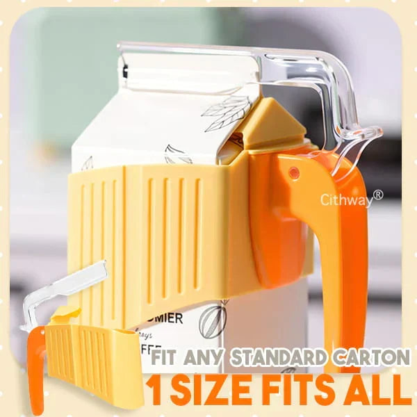 Easy Seal and Pour Carton Clip Handle