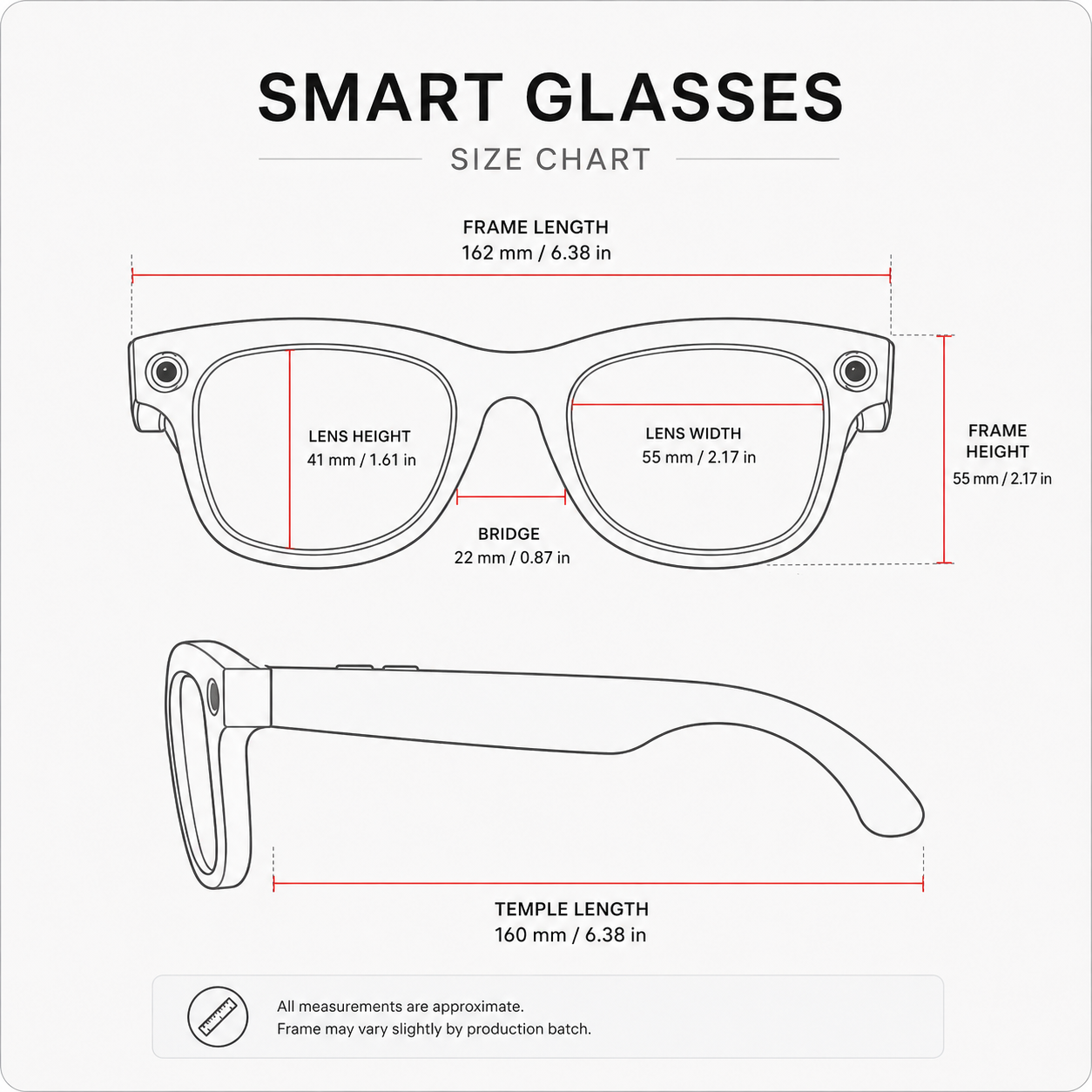 SnapShade® VisionPro Smart Glasses