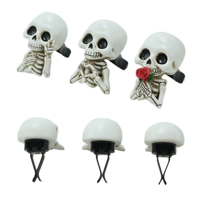 3PC Halloween Skull Car Vent Clips