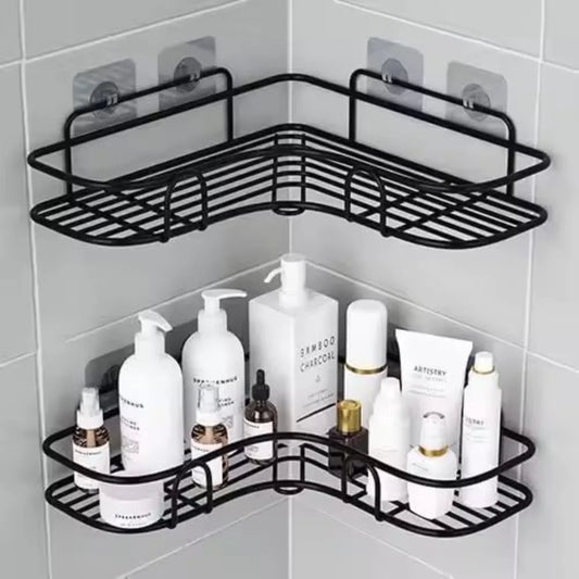 Corner Shower Caddy – Wall-Mount Bathroom Storage Shelf for Shampoo & Toiletries