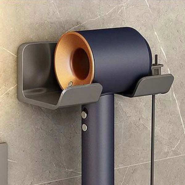 1 Pcs Hair Dryer Holder Wall Dryer Cradle Straightener Stand Hairdryer Organizer Box Plastic Hair Dryer Stand Bathroom Organizer