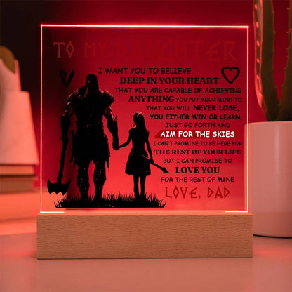 To My Daughter Skies – Acrylic Square
