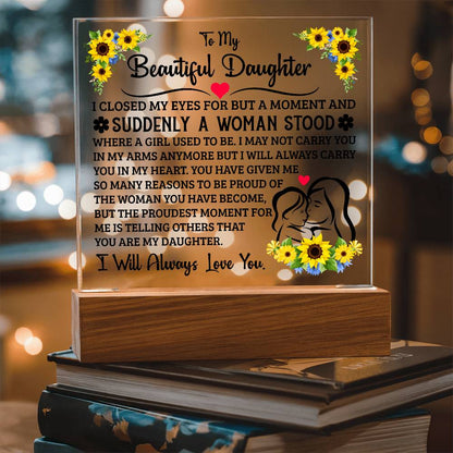 To My Daughter – Acrylic Square