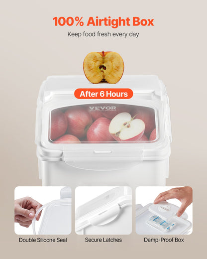 4.5Gal/20L Large Ingredient Storage Container Airtight Kitchen Flour Bin
