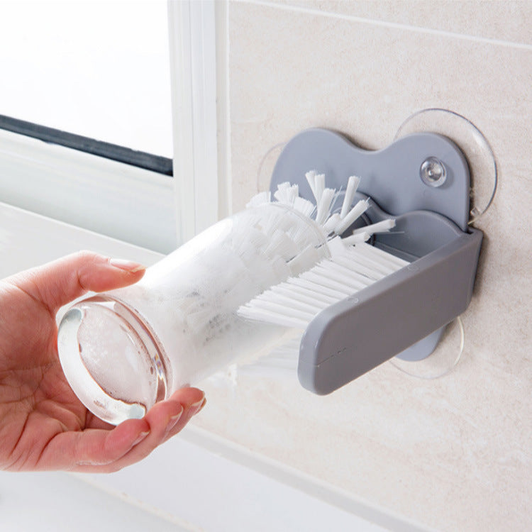 2 In 1 Cup Scrubber Glass Cleaner