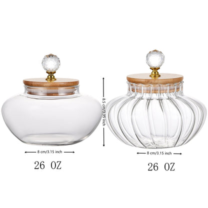 1 PCS High Borosilicate Stripe Sealed Jar, Kitchen Storage Jar, Coffee Can, Coffee Storage Container